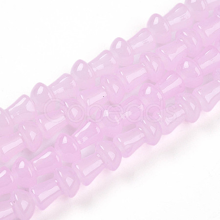 Baking Paint Glass Beads Strands DGLA-N007-01E-1