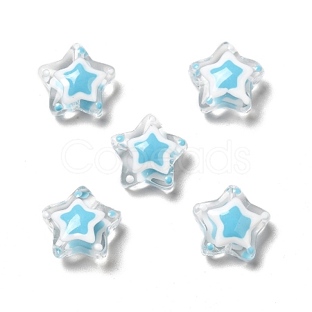 Glass with Enamel Beads LAMP-M011-01A-1