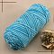 5-Ply Milk Cotton Knitting Acrylic Fiber Yarn, for Weaving, Knitting & Crochet, Segment Dyed, Deep Sky Blue, 2.5mm