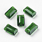 K9 Glass, Imitation Austrian Crystal Beads, Grade AAA, Faceted, Rectangle, Green, 6x12x5mm, Hole: 0.7~0.9mm