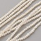 Natural Cultured Freshwater Pearl Beads Strands, Potato, Antique White, 2.5~3x1.5~1.8mm, Hole: 0.5mm, about 210pcs/strand, 15.5~15.7 inch(39.5~40cm)