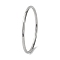 Plain 304 Stainless Steel Bangles for Women, Stainless Steel Color, Inner Diameter: 2-3/8 inch(6.15cm)