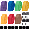 WADORN 35 Yards Flat Nylon Ribbons, with 16Pcs Plastic Buckle Clasps, for Bag Strap Making, Mixed Color, 1 inch(25mm)