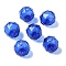 Transparent Glass Beads, Faceted, Round, Blue, 14x13.5x14mm, Hole: 1.6mm