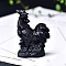 Natural Obsidian Ornament Home Desktop Decoration Craft, Chick, 60mm