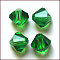 Imitation Austrian Crystal Beads, Grade AAA, K9 Glass, Faceted, Bicone, Green, 8x8mm, Hole: 0.9~1mm