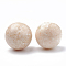 Natural Gemstone Home Decorations, Display Decorations, Round Ball, Navajo White, 47~50mm, 2pcs/Pair