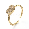 Adjustable Brass Cuff Finger Rings X-RJEW-G096-23G-1