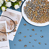 600Pcs 2 Colors CCB Plastic Tube Bails CCB-GO0001-03-3