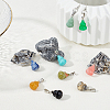 10Pcs 10 Style Gemstone Pendants G-PH0001-37-3