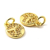 Rack Plating Brass Micro Pave Cubic Zirconia Charms KK-D036-04G-3