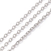 Tarnish Resistant 304 Stainless Steel Cable Chains CHS-R002-01-1