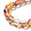 Electroplated Synthetic Moonstone Beads Strands G-F143-A03-M-5