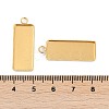 304 Stainless Steel Pendant Cabochon Settings STAS-M090-01G-3