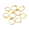 Brass Pad Ring Base Findings X-EC022-G-2