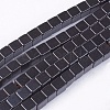 Non-Magnetic Synthetic Hematite Beads Strands X-G-Q527-4x4mm-1-1