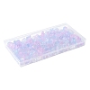 120Pcs 8 Styles Transparent Spray Paint Glass Beads GLAA-FS0002-26-6