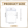 6 Bags Plastic Luggage Tag AJEW-LP0010-90-2