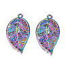 Rainbow Color Alloy Pendants PALLOY-N156-149-NR-2