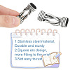 4Pcs Tibetan Style Stainless Steel Connector Charms STAS-AR0001-97-3