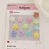Transparent Crackle Acrylic Beads OACR-N163-09-1