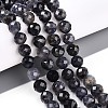 Natural Cordierite/Iolite/Dichroite Beads Strands G-S345-8mm-27-2