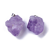 Natural Amethyst Pendants G-G779-01P-2