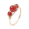 Natural Mixed Gemstone Finger Rings RJEW-JR00605-3