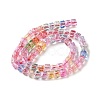 Electroplate Imitation Jade Glass Beads Strands EGLA-A047-02-2