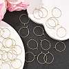SHEGRACE Brass Hoop Earring Findings XGRPCH295-217G-4