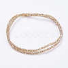 Electroplate Glass Beads Strands GLAA-F078-FR06-2