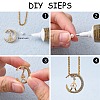 Brass Micro Pave Clear Cubic Zirconia Screw Eye Peg Bails KK-T062-110G-NF-3