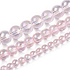 Electroplate Transparent Glass Beads Strands GLAA-T032-T6mm-AB10-4