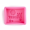 Word Winter Silicone Molds X-DIY-R078-24-2