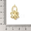 Brass Micro Pave Clear Cubic Zirconia Fold Over Clasps LS-KK-G499-16G-3