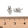 Rhodium Plated 925 Sterling Silver Cup Peg Bails X-FIND-Z008-15P-3