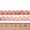 Anti-Tarnish Electroplate Glass Beads Strands GLAA-N064-10mm-10-4