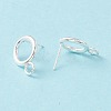 304 Stainless Steel Stud Earring Findings STAS-P308-02A-S-3