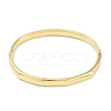 304 Stainless Steel Faceted Ring Hinged Bangles for Women BJEW-C071-16G-3