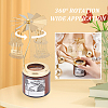 Birthday Cake Stainless Steel Rotating Tealight Candle Holders DIY-WH0488-99-3