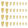 120Pcs 4 Styles Brass Snap on Bails KK-TA0009-24G-3