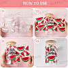 8Pcs 8 Styles PVC Plastic Waterproof Decorative Sticker Labels DIY-SP0004-93D-4
