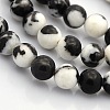 Round Natural Zebra Jasper Gemstone Beads Strands G-N0120-31-8mm-1