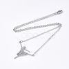 Non-Tarnish 201 Stainless Steel Pendant Necklaces LS-NJEW-T009-JN110-1-40-2
