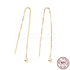 925 Sterling Silver Ear Thread STER-P047-09G-4