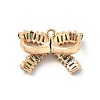 Brass with K9 Glass Pendants KK-B071-05G-3