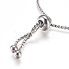 Tarnish Resistant Adjustable 304 Stainless Steel Bracelet Making STAS-G169-01P-A-3