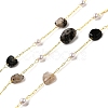 Handmade Natural Rutilated Quartz Nuggets Beaded Chains CHC-F020-04G-05-1