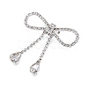 Crystal Rhinestone Bowknot Lapel Pin JEWB-T002-01S-4