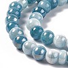Electroplated Glass Beads Strands GLAA-C023-01J-4